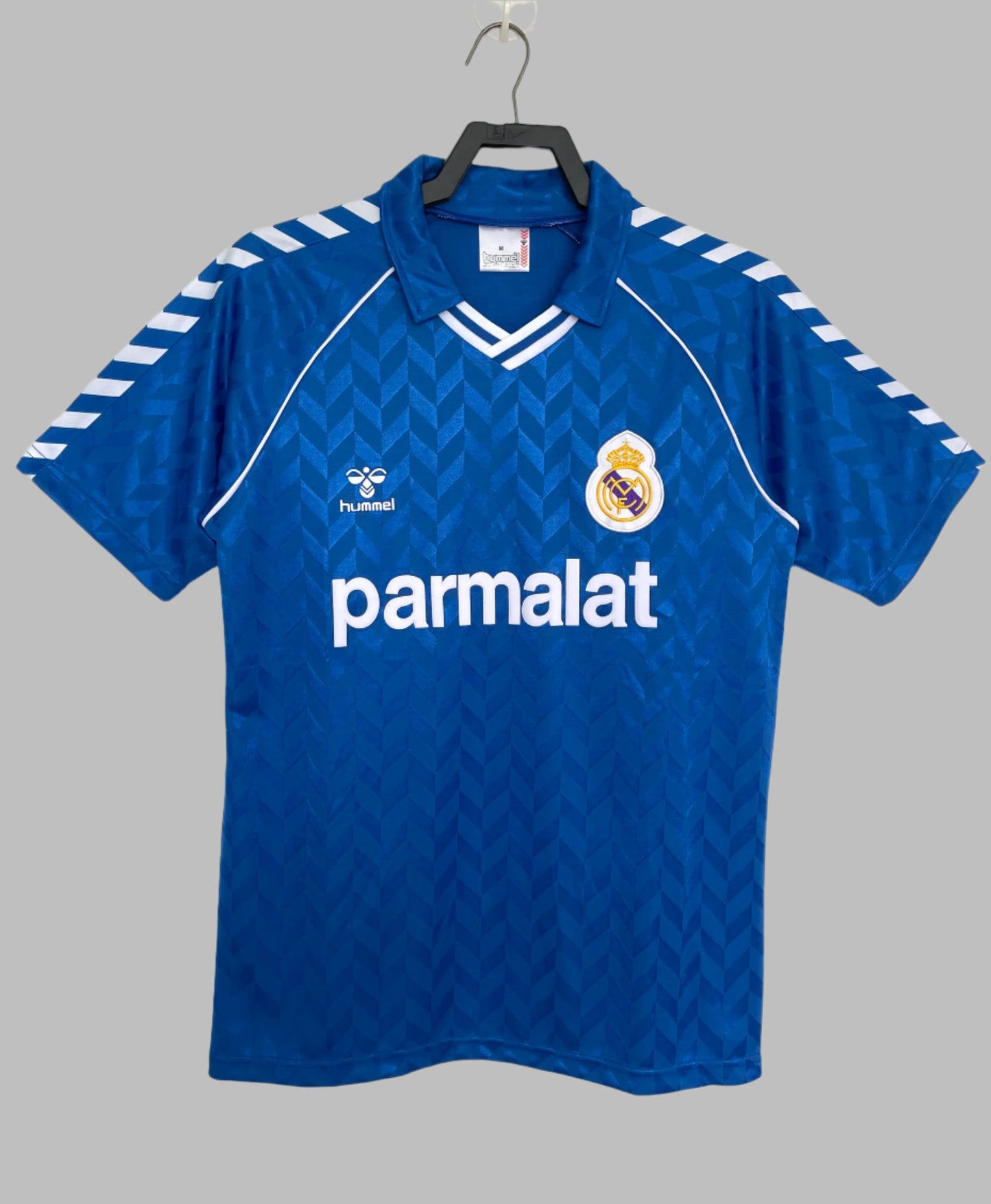 Real Madrid 1986-1988 Vintage Blue Away Kit